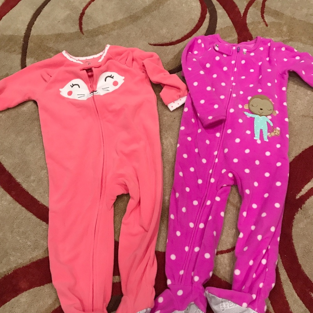 2 Carter’s pj with feet